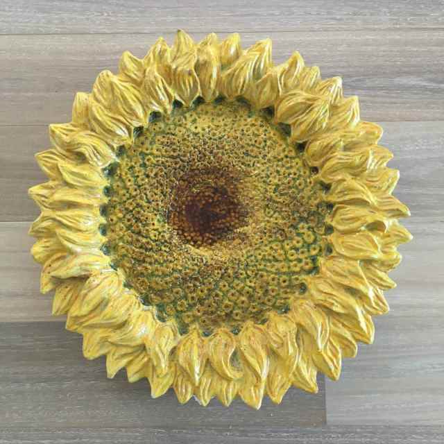 Italian Ceramic Wall Art-Large Sunflower. 67cm Dia. New. NOOSA Pick-Up ...