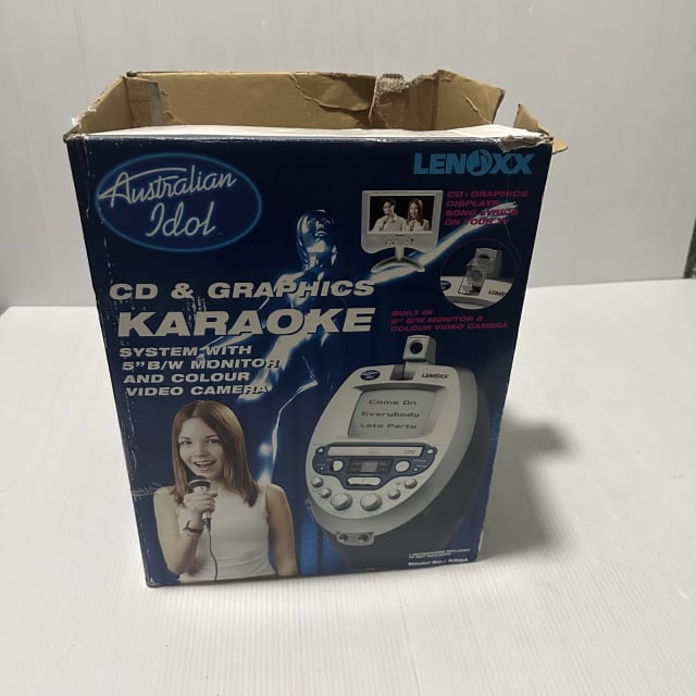 Australian Idol Lenoxx CD & Graphics Karaoke Machine Unit with CD’s