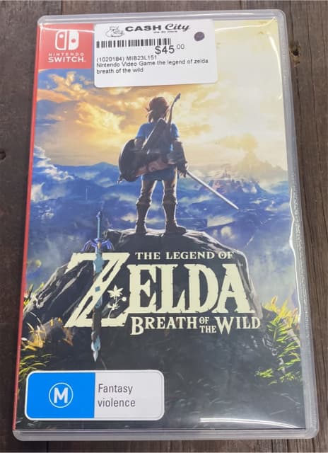 Nintendo Switch Game Cartridge The Legend of Zelda Breath of the Wild ...