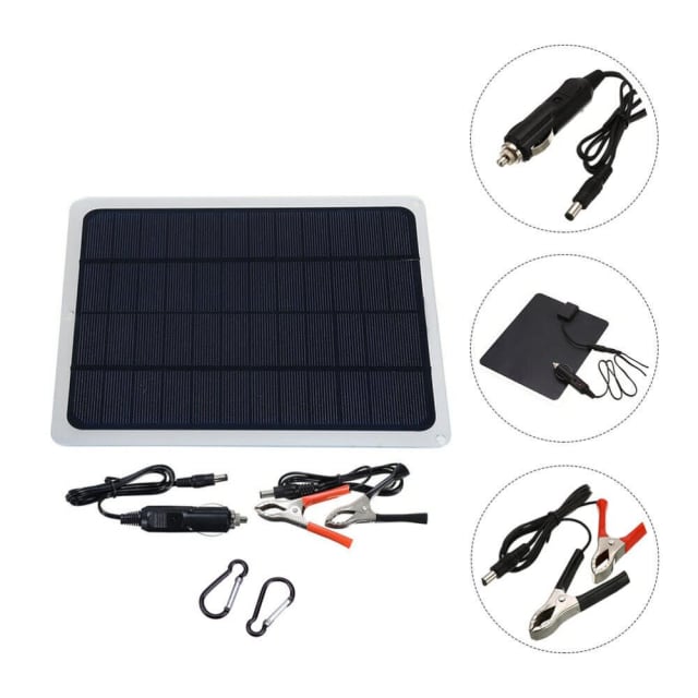 20W Solar Panel Trickle Charger 12V Battery Charger for RV Boat Car