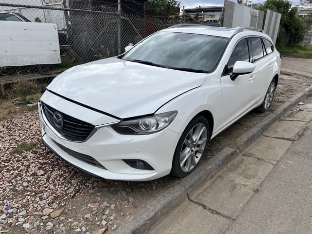 WRECKING 2012 MAZDA 6 GJ ATENZA WHITE STATION WAGON | Wrecking ...