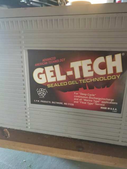 Gel Tech Battery Deep Cycle 183 Ah. Model 8G4D | Caravan & Campervan ...