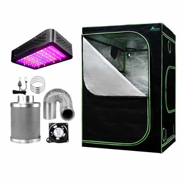Grow Tent Light Kit 150x150x200CM 1000W LED 4 Vent Fan, Grow Tent Lig