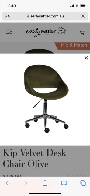 kip swivel desk chair