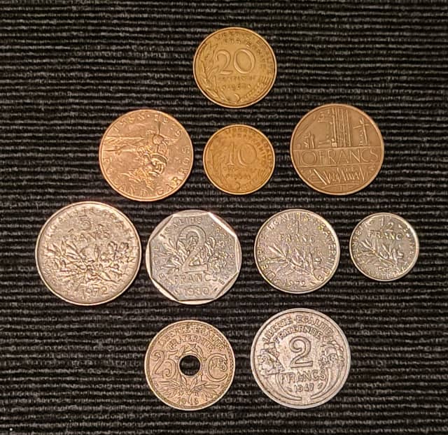 10 PRE EURO FRENCH COIN SET - RARE COINS | Collectables | Gumtree ...