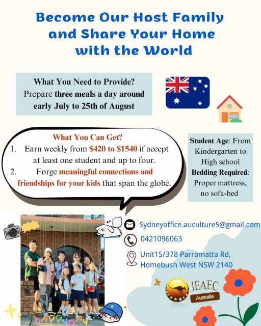 Looking for host families in Gold Coast Other Gumtree Australia