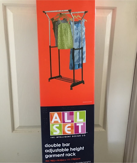 Double Bar Adjustable Height Garment Rack Miscellaneous Goods in