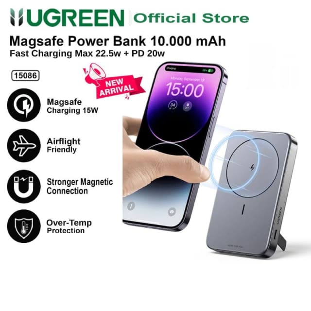 NEW Ugreen 15086 10,000mAh Magsafe Wireless Power Bank w/ Kickstand, Phone Accessories, Gumtree Australia Auburn Area - Auburn