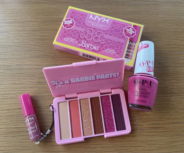Barbie movie makeup OPI nail polish NYX butter gloss Miscellaneous