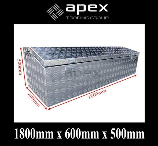 APEX ALUMINIUM TOP LID TOOLBOX UTE TRUCK TRAILER STORAGE 18065C Tool