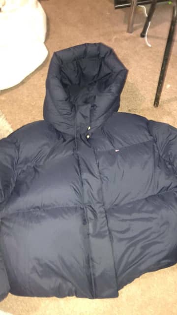 Tommy Hilfiger NEW YORK MONOGRAM PUFFER - Short coat - navy/dark