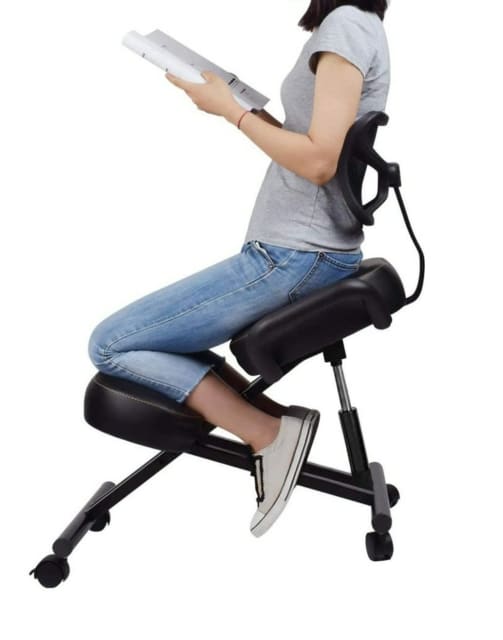 Kneeling Chair Ergonomic Adjustable stool with backrest. Great posture
