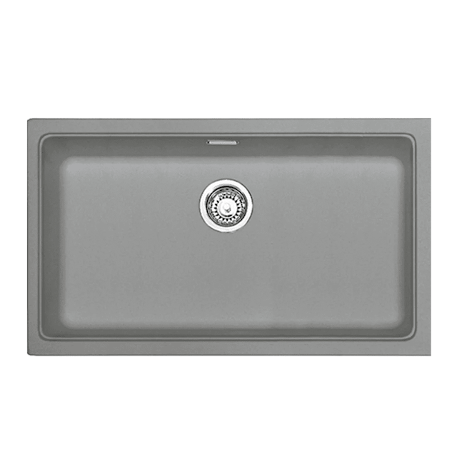 Franke Kubus Single Bowl Undermount Fragranite Stone Grey Granite Sink