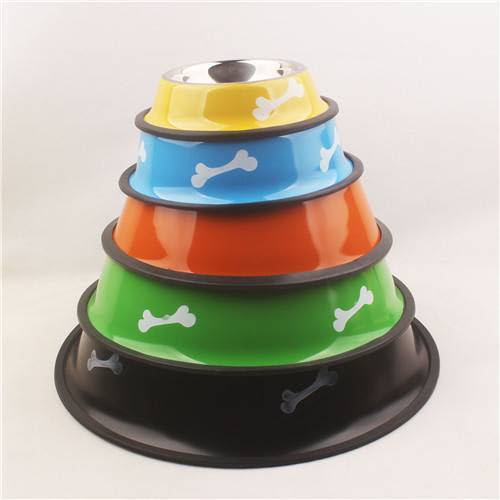 All Size Stainless Steel Dog Puppy Cat Pet Food Water Bowl Dish Pet