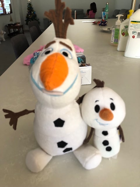 christmas olaf plush