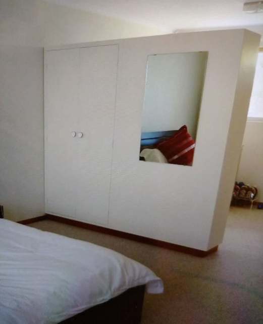 Quality heavy solidtimber 2sided roomdivider wardrobe Wardrobes