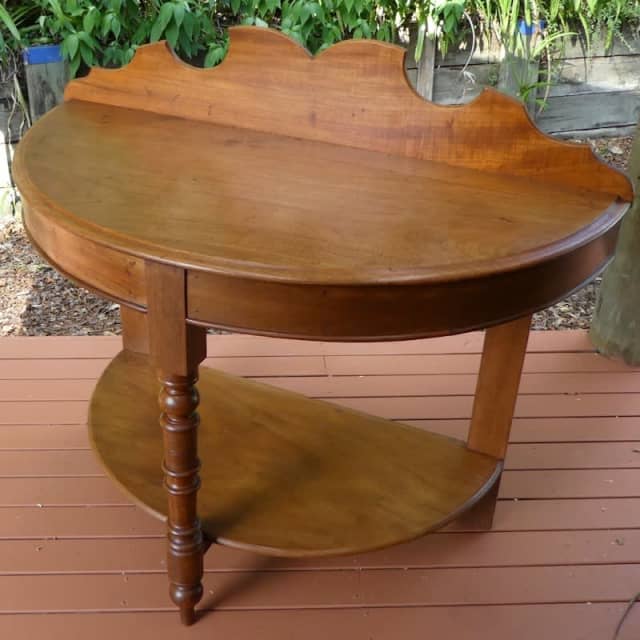Antique Half Round Hall Table Australian Red Cedar Antiques Gumtree