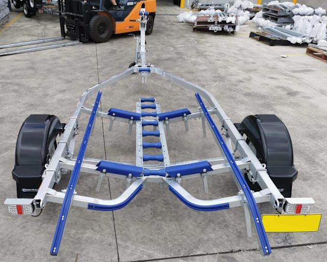 TOWREX TRA4.6M13S Galvanised Skid Boat Trailer 4.4 4.9m boats