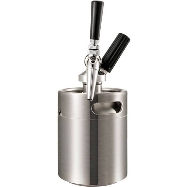 2L Nitro Cold Brew Coffee Maker Stainless Steel Mini Keg Home Brew