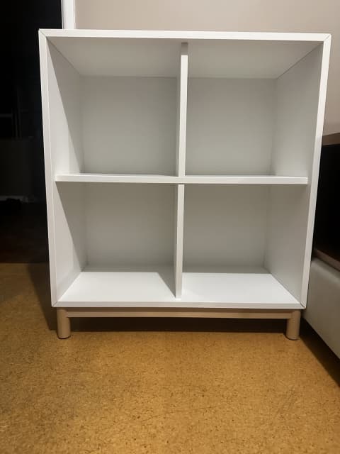 As New Ikea Eket Storage Cube With Oak Legs And Grey Felt Cube Insert