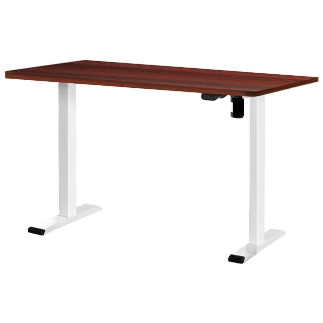 Artiss Standing Desk Motorised Sit Stand Desks Walnut 140CM Desks in