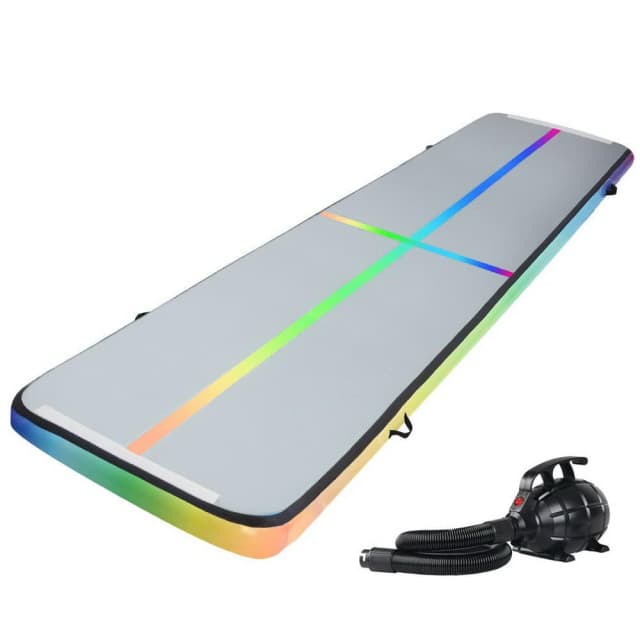 5M Air Track Gymnastics Tumbling Exercise Mat W/ Pump Inflatable Colou