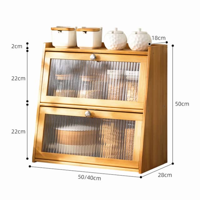 Wowmart Kitchen Pantry Storage Cupboard Showcase Bookcase