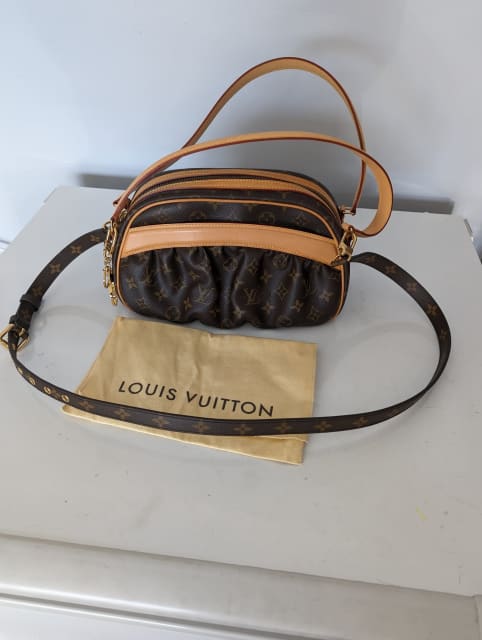 Louis Vuitton Galliera PM Damier Bag with shoulder strap.