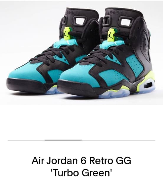 Jordan 6 turbo outlet green