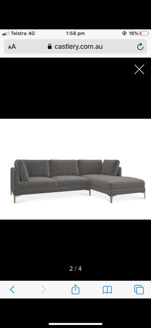 Castlery custom velvet modular sofa | Sofas | Gumtree Australia ...