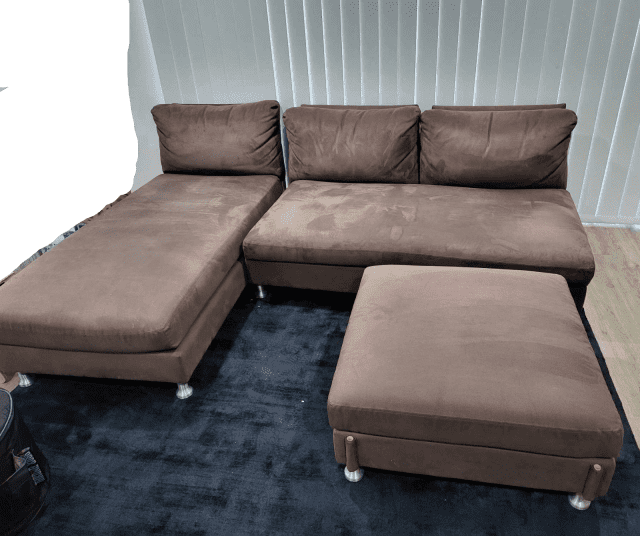 Kings Furniture Delta Modula Couch Set 3 seater + chaise + footstool Sofas in Jimboomba QLD