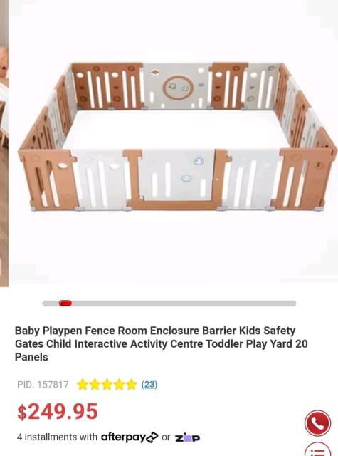 Baby playpen afterpay cheap