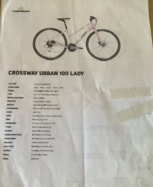 merida crossway urban 100