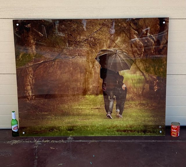 Wall Mounted Acrylic Print. 8mm thick acrylic. Shiny!Visually Striking