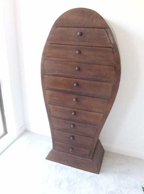 Balinese timber tallboy dresser drawer unit. | Dressers & Drawers ...