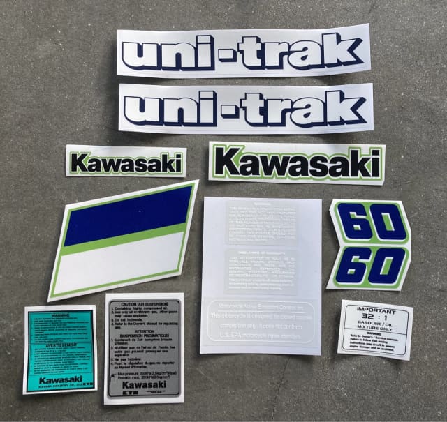 Kawasaki 1985 KX60 Full Decal Set / Sticker Kit Motorcycle & Scooter
