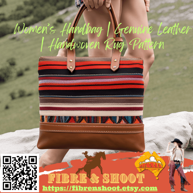 Womens Shoulder Hand Bag Genuine Leather Saddle Rug Accent Bags in