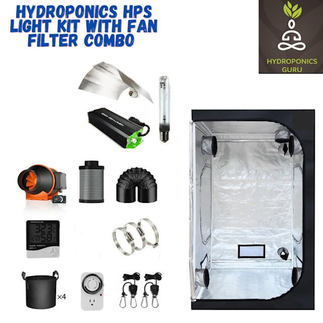 Hydroponics HPS Complete package with Fan Combo Hydoponics Guru Other