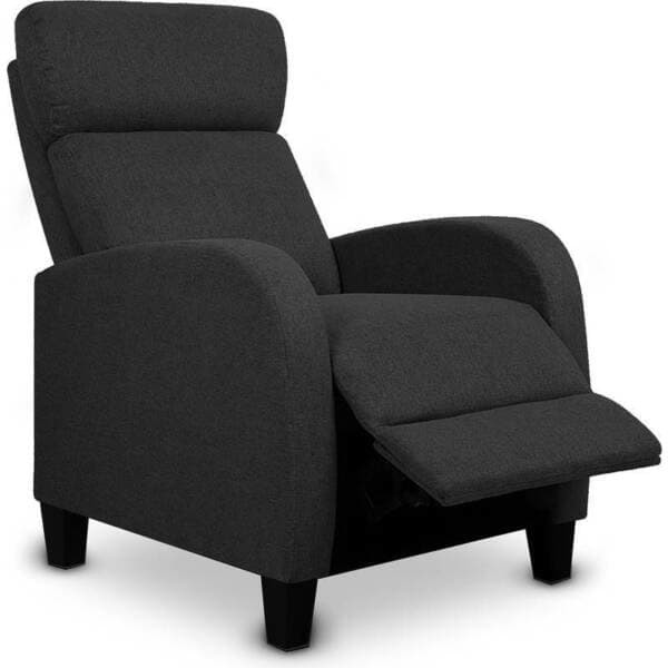 Linen Fabric Padded Recliner Lounge Armchair Black BRAND NEW Miscellaneous Goods Gumtree