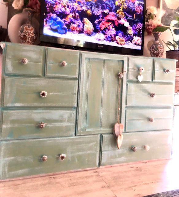Cupboard storage drawers sideboard buffet shabby