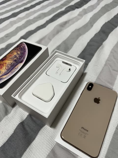 Apple iPhone XS Max gold 256gb unlocked perfect condition