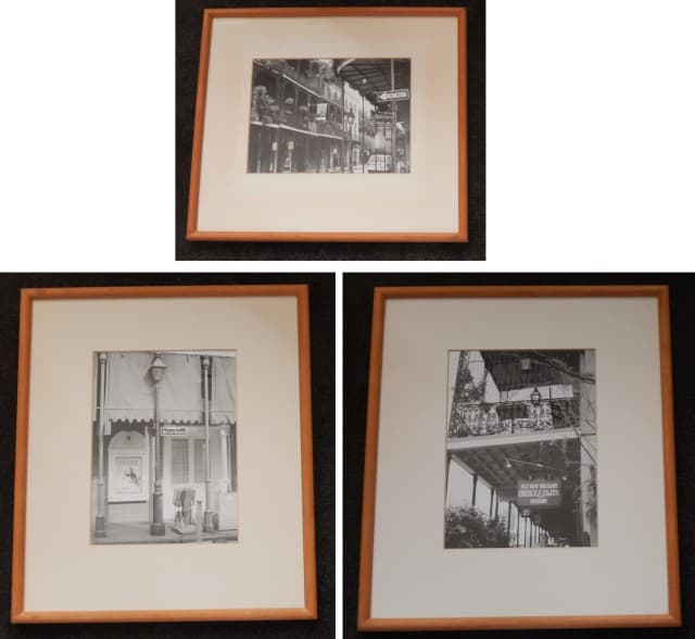 3 x UNIQUE B&W 20th Century photographs of New Orleans French Quarter