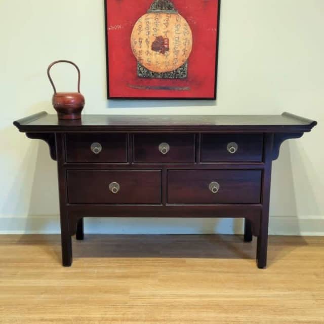 Antique Style Oriental Chinese Elm Altar Table / Hall, Console Table