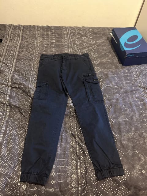Henleys long cargo pants navy blue | Pants & Jeans | Gumtree Australia ...
