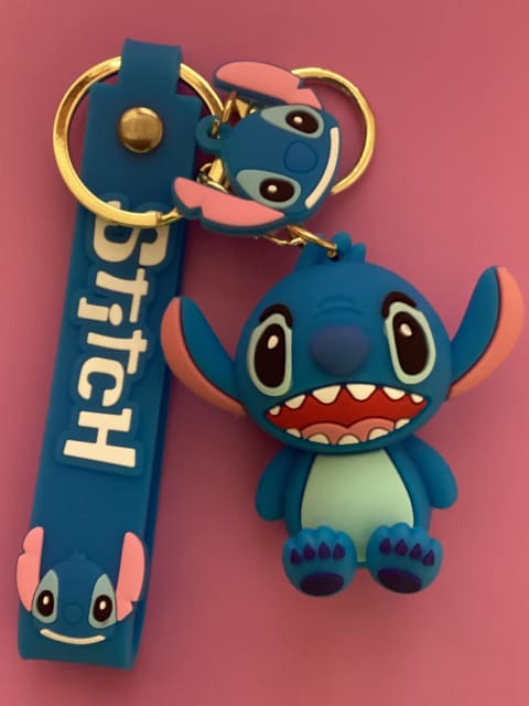 3D Rubber Lilo & Stitch Character Keychain Key Ring No-55 ...