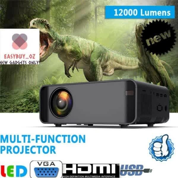 New 12000 Lumens LED Projector Home Theater Cinema Support HDMI/VGA/US Home Theatre Systems in