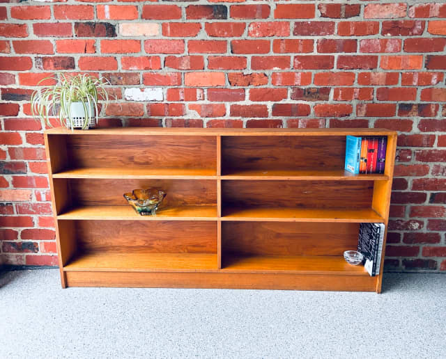 Vintage Large Size LowLine Bookcase, Bookshelf Moonee Ponds