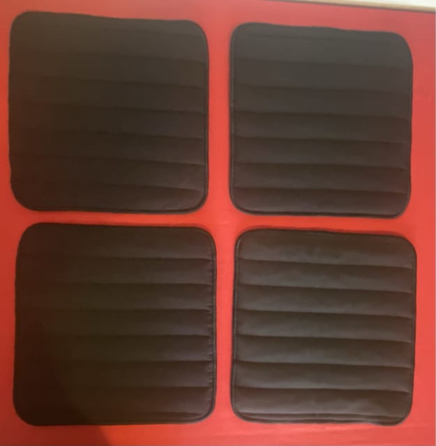 IKEA black chair pads ⭐️ mint condition ⭐️ Other Kitchen & Dining