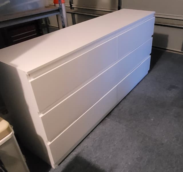 White 6 Draw Low Line Dressers & Drawers Gumtree Australia
