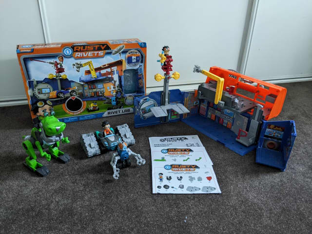 Rusty Rivets set of Rivet lab, Blaster tank and Botasaur (3 different ...